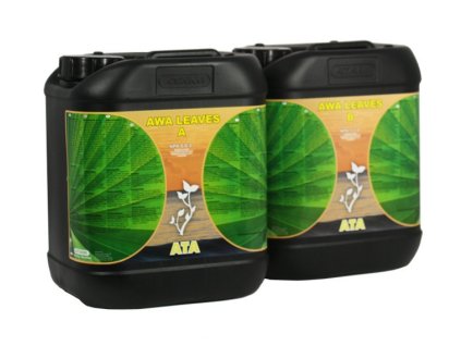 Základní dvousložkové růstové hnojivo AWA Leaves od Atami, 10l.