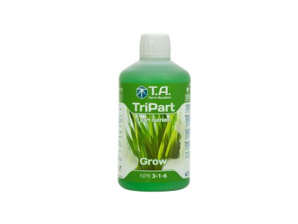 Základní růstové trojsložkové hnojivo Tripart Grow/Flora Gro od Terra Aquatica/GHE, 500ml.