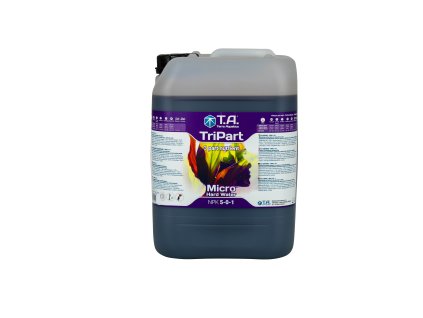 Základní trojsložkové hnojivo pro tvrdou vodu Tripart Micro/Flora Micro od Terra Aquatica/GHE, 10l.