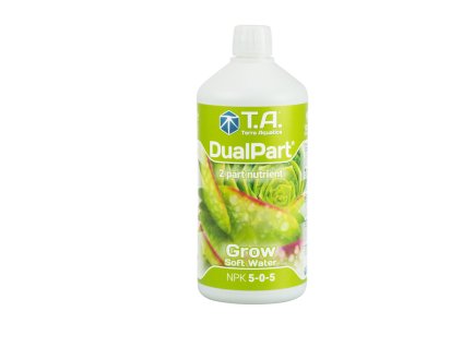 Základní dvousložkové růstové hnojivo pro měkkou vodu Dual Part Grow/Flora Duo Grow od Terra Aquatica/GHE, 1l.