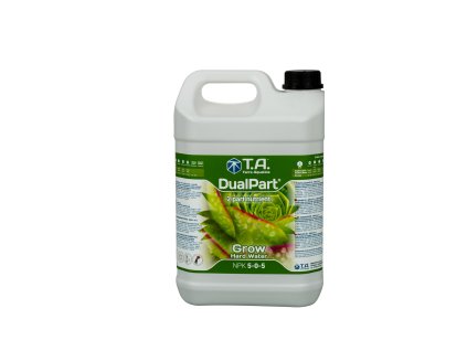 Základní dvousložkové růstové hnojivo pro tvrdou vodu Dual Part Grow/Flora Duo Grow od Terra Aquatica/GHE, 5l.