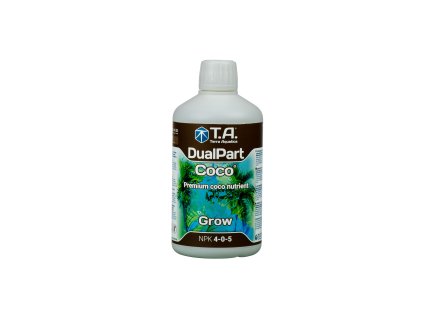 Dvousložkové růstové hnojivo pro kokosové substráty Dual Part Coco Grow/Flora Coco Grow od Terra Aquatica/GHE, 500ml.