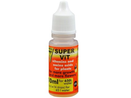 Rostliný stimulátor s obsahem vitamínů a aminokyselin Supervit od Hesi, 10ml.