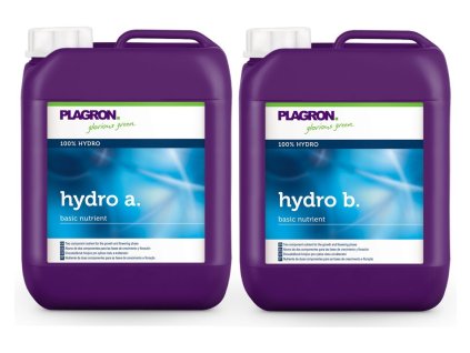 Základní dvousložkové hnojivo pro závlahové systémy Hydro A+B od Plagron, 5l.