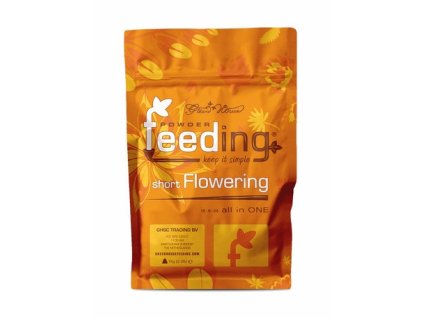 Komplexní práškové hnojivo pro kratší dobu kvetení Short Flowering od Green House Feeding, 1kg.