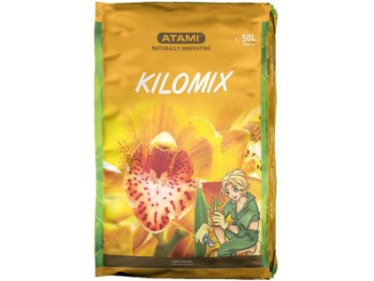 Silně předhnojený základní půdní substrát z rašeliny s perlitem, 50l, Kilomix od Atami.