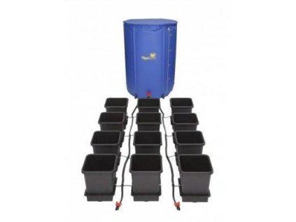 Samozavlažovací systém pro 12 rostlin a rozkládací 225l nádrží, 1POT Autopot.