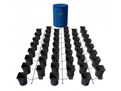 Samozavlažovací systém pro 48 rostlin a rozkládací 400l nádrží, Autopot.