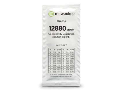 Kalibrační roztok pro EC metry, EC 1,288 s objemem 20ml od Milwaukee.