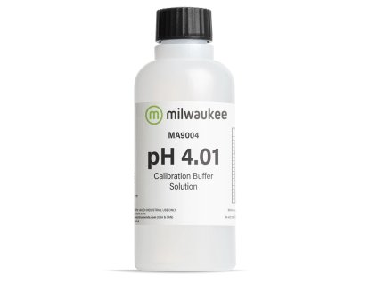 Kalibrační roztok pro pH metry, pH 4,01 s objemem 230ml od Milwaukee.
