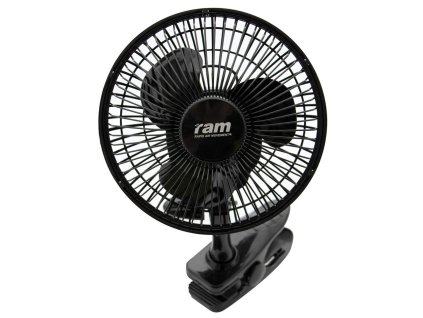 Klipsnový cirkulační ventilátor o průměru 15cm a výkonu 15W, RAM.