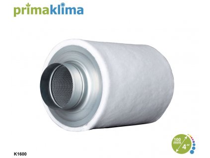 Uhlíkový filtr s průtokem vzduchu 180m3/h a na průměr hadice 100mm, K1600 od Prima Klima.