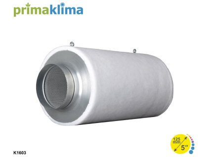 Uhlíkový filtr s průtokem vzduchu 360m3/h a na průměr hadice 125mm, K1603 od Prima Klima.