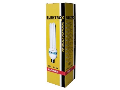 Pěstební květová usporná CFL lampa o výkonu 85W, Elektrox.