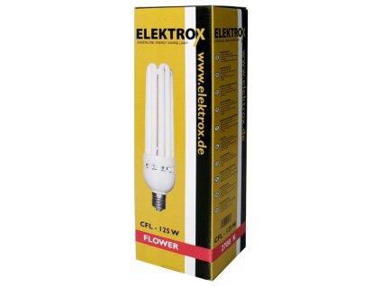Pěstební květová usporná CFL lampa o výkonu 125W, Elektrox.