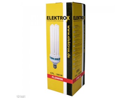Pěstební květová usporná CFL lampa o výkonu 200W, Elektrox.