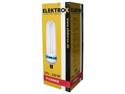 Pěstební květová usporná CFL lampa o výkonu 250W, Elektrox.
