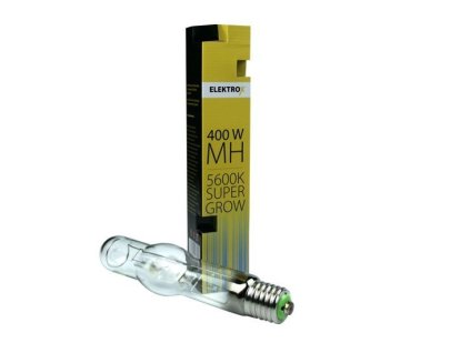 Pěstební metal-halidová výbojka o výkonu 400W, Super Grow od Elektrox.