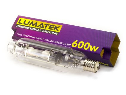 Pěstební růstové světlo o výkonu 600W s barvou světla 6000K, Lumatek.