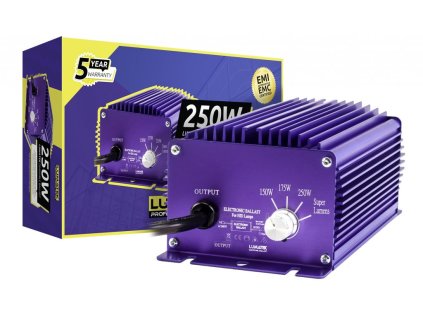 Elektronický předřadník pro pěstební výbojky o výkonu až 250W, Lumatek.