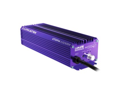Elektronický předřadník podporující CMH/HPS výbojky o výkonu až 630/600W, Utopia od Lumatek.