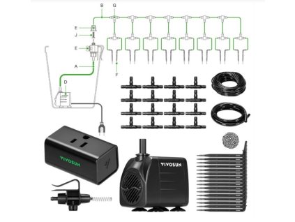 vivosun flexfeed kit automaticky kapkovy zavlazovaci system s cerpadlem