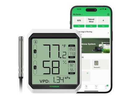 vivosun aerolab thb1s bluetooth vlhkomer a teplomer vc sondy