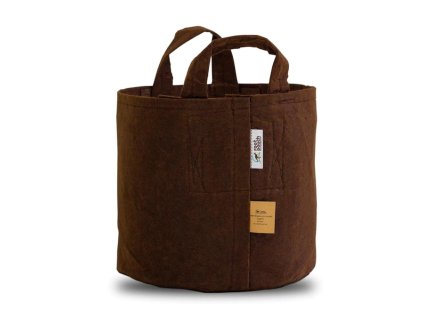 Textilní květník Brown od Root Pouch o velikosti 12l.