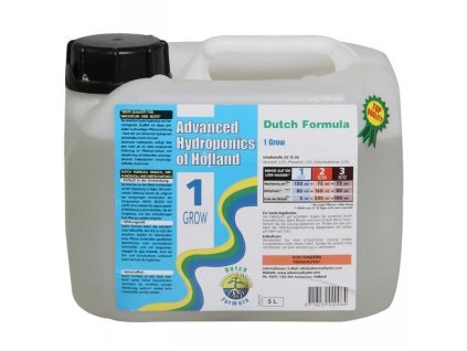 Základní růstové hnojivo z trojsložkové řady Dutch Formula od Advanced Hydroponics, 5l