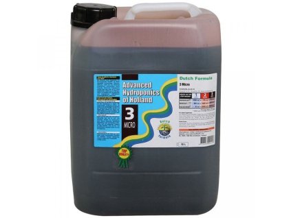 Základní hnojivo s obsahem mikroživin z trojsložkové řady Dutch Formula od Advanced Hydroponics, 10l
