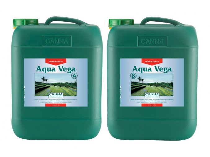 Základní růstové hnojivo pro závlahové systémy Canna Aqua Vega A+B od Canna, 10l.