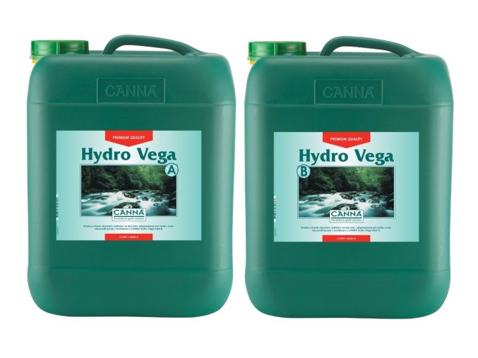 Základní růstové hnojivo pro hydroponii na tvrdou vodu Canna Hydro Vega od Canna, 10l.