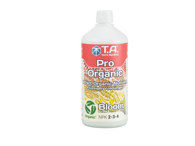 Organické květové hnojivo Pro Organic Bloom/GO BioThrive Bloom od Terra Aquatica/GHE, 1l.