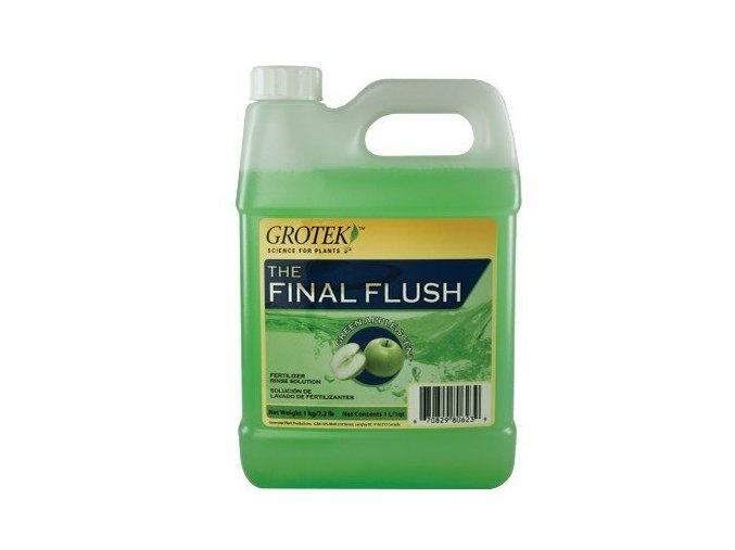Enzymatický přípravek s příchutí zeleného jablka Final Flush Green Apple od Grotek, 4l.