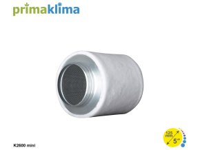 Uhlíkový filtr s průtokem vzduchu 160m3/h a na průměr hadice 125mm, K2600mini125 od Prima Klima.