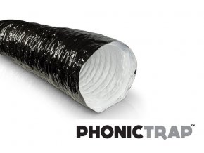 Odhlučněná vzduchová hadice o průměru 102mm a délce 1m, Phonictrap.