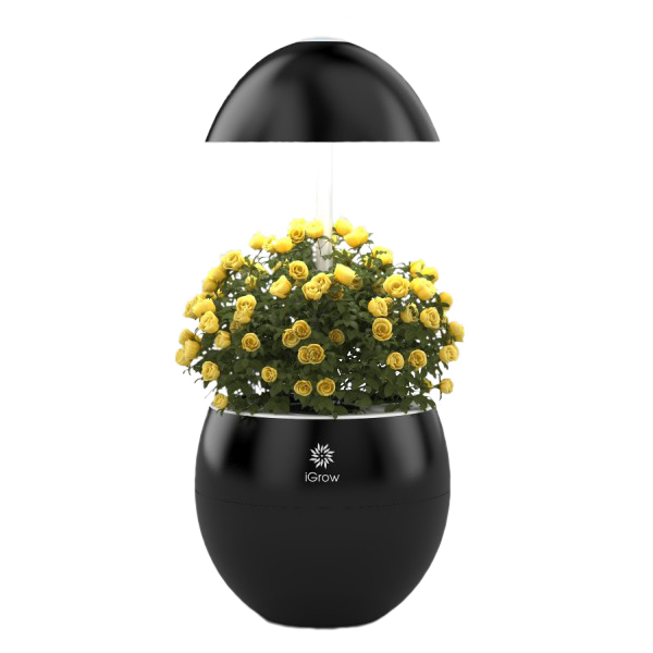 Chytrý květináč LED Home System-UrbanGreen I-Grow G301A - Black