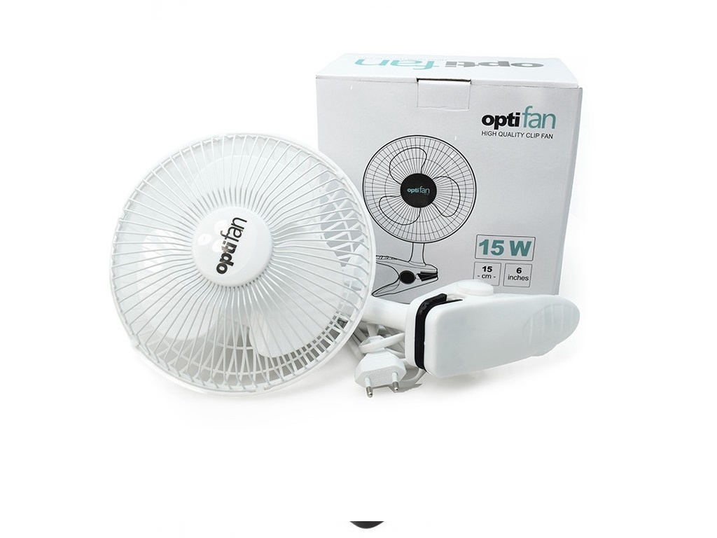 optiGARDEN Ventilátor OPTIFAN s klipsnou 15cm, 15W, 2 rychlosti