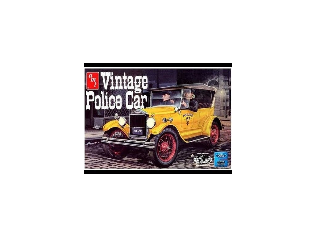 Plastový model auto AMT 1182 - Ford T Vintage Police Car (1:25)