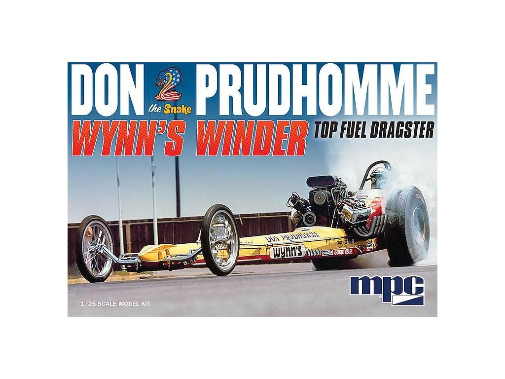 MPC Don Prudhomme Wynn's Winder Dragster 1:25 Scale Plastic Model Kit 921 NIB