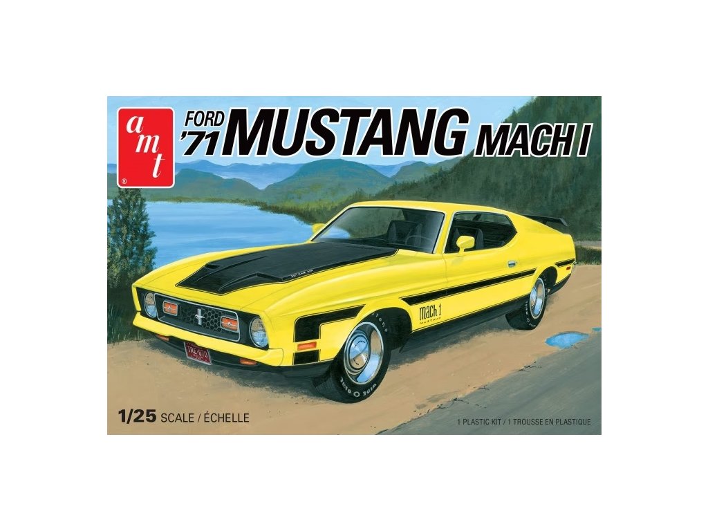 Model Kit auto AMT 1262 - 1971 Ford Mustang Mach 1 (1:25)