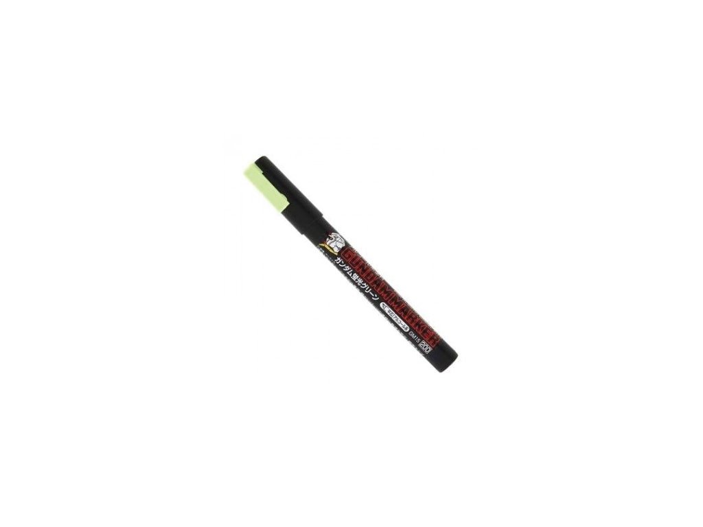 mr hobby gm15 flat type point fluorescent green gundam