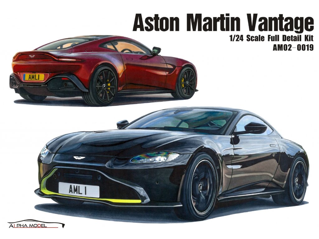 Resinový model auto ALPHA MODEL AM02-0019 - Aston Martin Vantage (1:24)