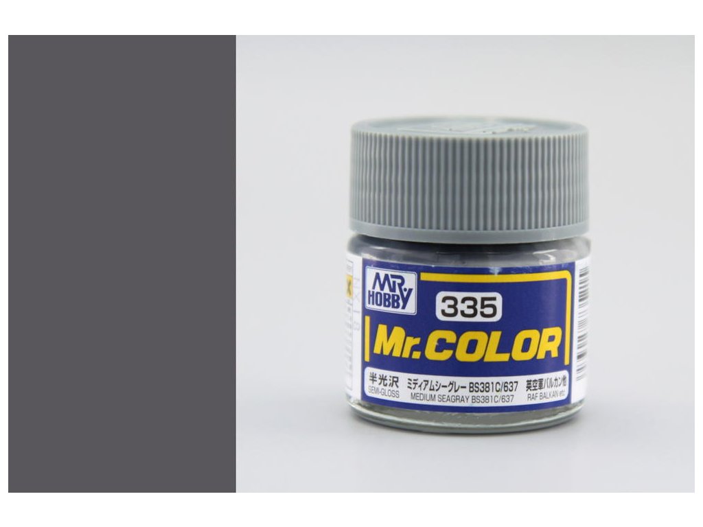 7421 mr color gunze c335 stredna morska seda bs381c 637