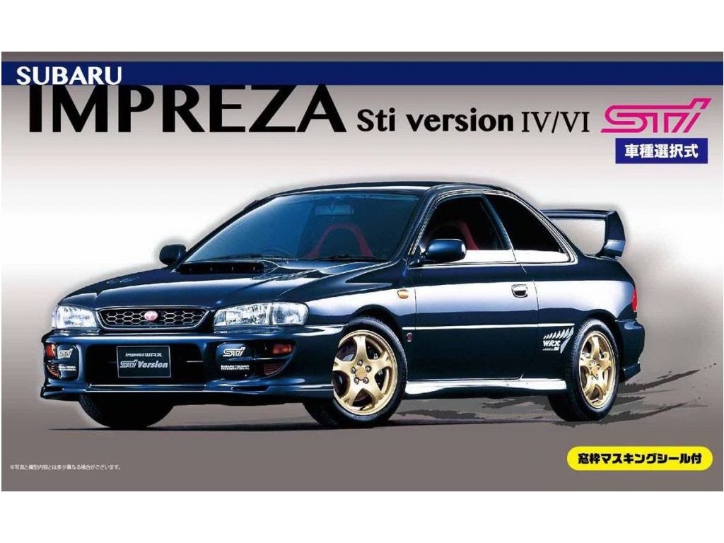 Model Kit auto FUJIMI FU03939 - Subaru Impreza WRX Type R, Sti Version IV/VI (1:24)