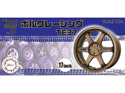 Disky FUJIMI FU19363 - 17 inch Volk Racing TE37 (1:24)