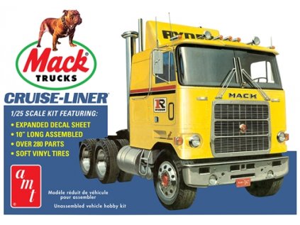 Plastový model kamion AMT 1062 - Mack Cruise-Liner (1:25)