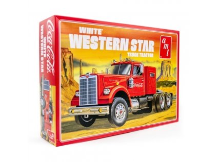 Plastový model kamion AMT 1160 - Coca-Cola White Western Star (1:25)