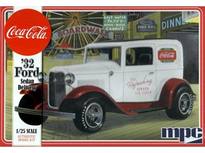 Plastový model auto MPC 0902 - Coca-Cola ’32 Ford Sedan Delivery (1:25)