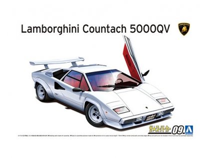 Model Kit auto Aoshima AO05945 - Lamborghini Countach 5000QV (1:24)